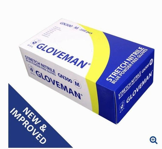 gloveman disposable blue nitrile image 0